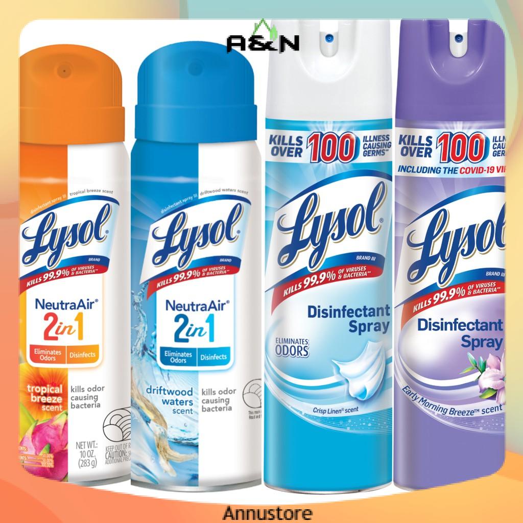 Lysol xịt phòng Neutra Air 2 in 1 khử trùng khử mùi ( hàng Mỹ )