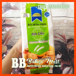Bột mì ĐA DỤNG Địa Cầu INTERFLOUR - Gói 1kg