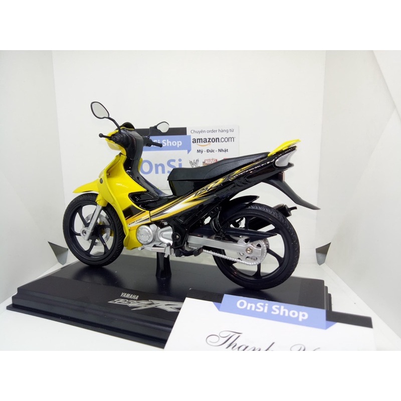 MÔ HÌNH XE YAZ 125cc  VÀNG ĐEN TỈ LỆ 1/12