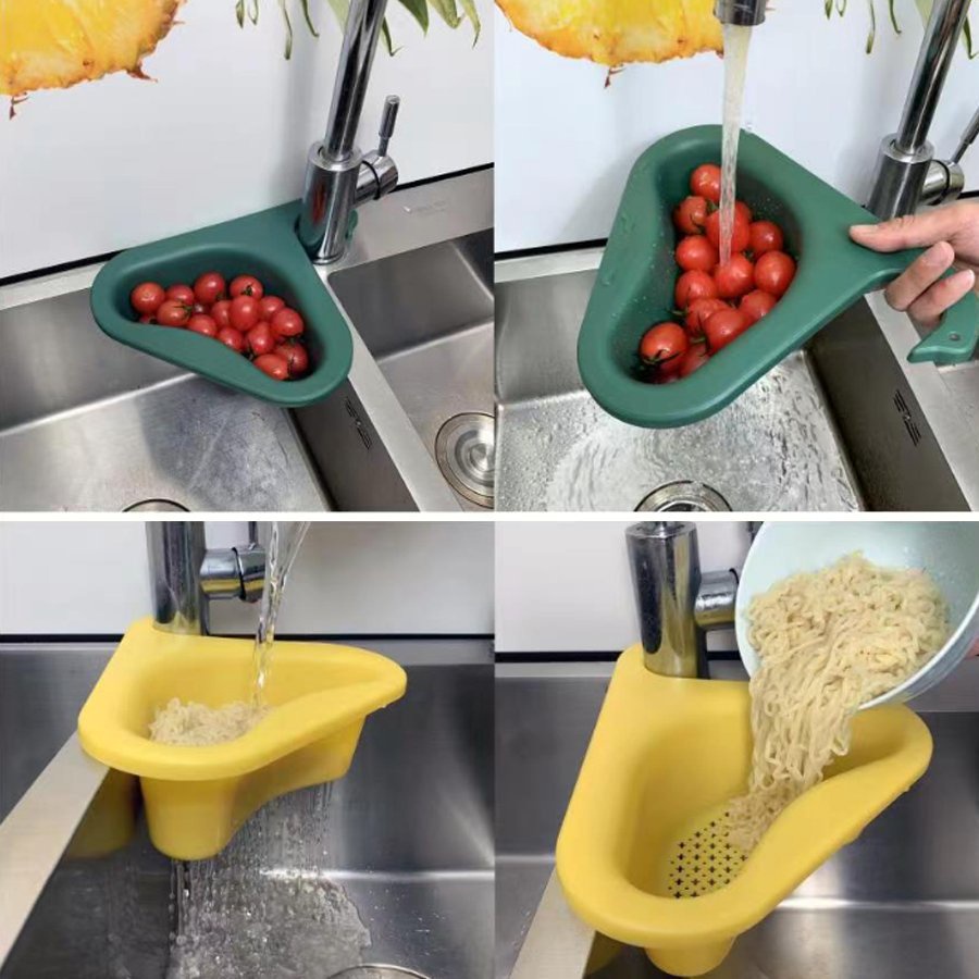 Khay Lọc Rác,Đựng Hoa Qủa Gắn Bồn Rửa Bát,Rửa Chén Có Cổ Hình Thiên Nga Đa Năng,Tiện Lợi Dau Dau GDTM