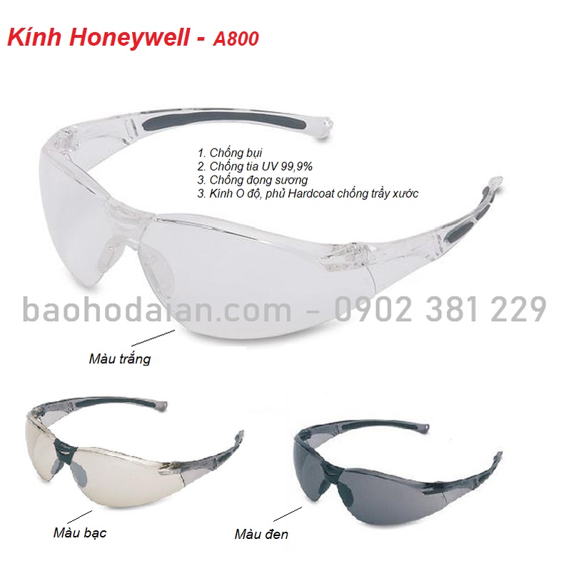 Kính Bảo Hộ Chống Bụi Honeywell A800
