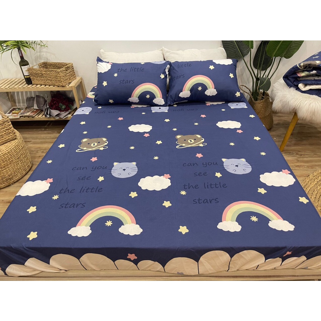 Ga trải giường bo chun bọc đệm[1m8x2m,2mx2m2] | BigBuy360 - bigbuy360.vn