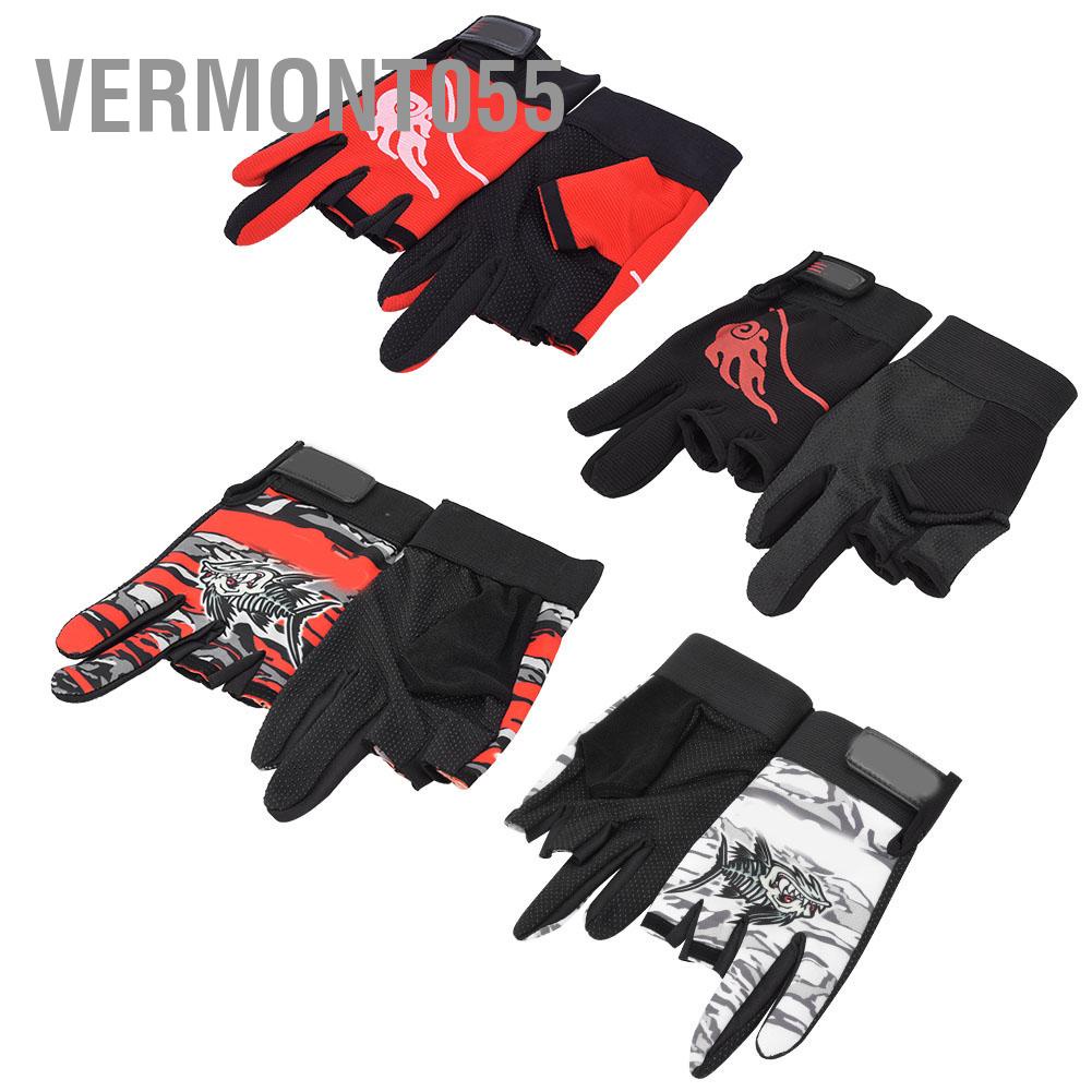 Vermont055 Neoprene Breathable Comfortable Non slip 3 Fingerless Sports Fishing Protective Gloves Outdoor Equipment