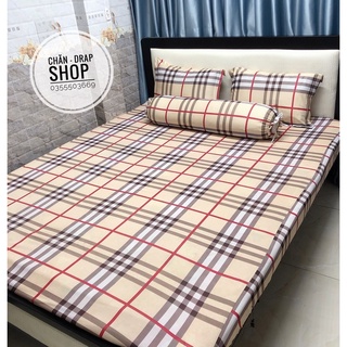 [Nệm cao 3_12cm ] BỘ GA Thun lạnh Việt Nam ( 2 gối nằm+ 1 gối ôm + ga)