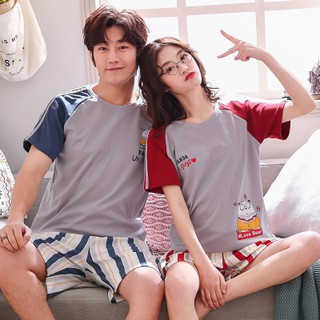 Combo bộ đồ mặc nhà cotton cho nam và nữ