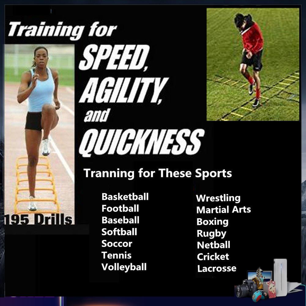 Thang Dây 10 Rung 15 Feet 5M Luyện Tập Tốc Độ Trong Bóng Đá