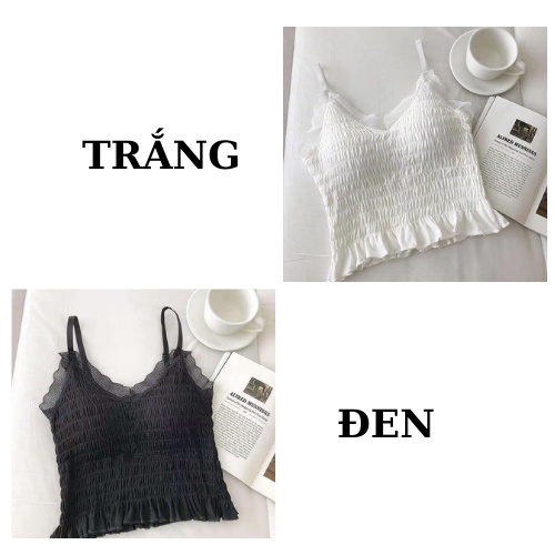 Áo Bra 2 Dây Nhún - Bra Dáng Dài Xòe - Áo Ngực Không Gọng Dây Điều Chỉnh AMY BRA  B884