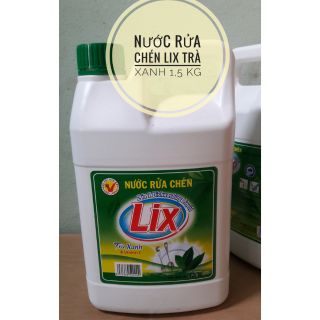 Nước rửa chén Lix trà xanh 1,5kg