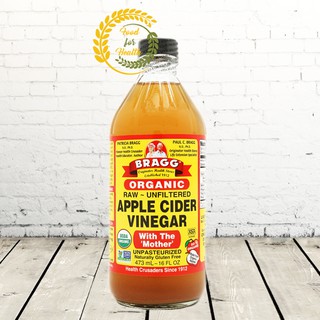 Giấm táo hữu cơ Bragg 946ml, giấm táo giảm cân - Food for Health