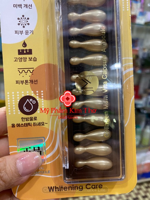 {auth -ảnh thật}Serum dưỡng da Collagen tươi Ammud Multi Vita Capsule Ampoule 12 viên | BigBuy360 - bigbuy360.vn
