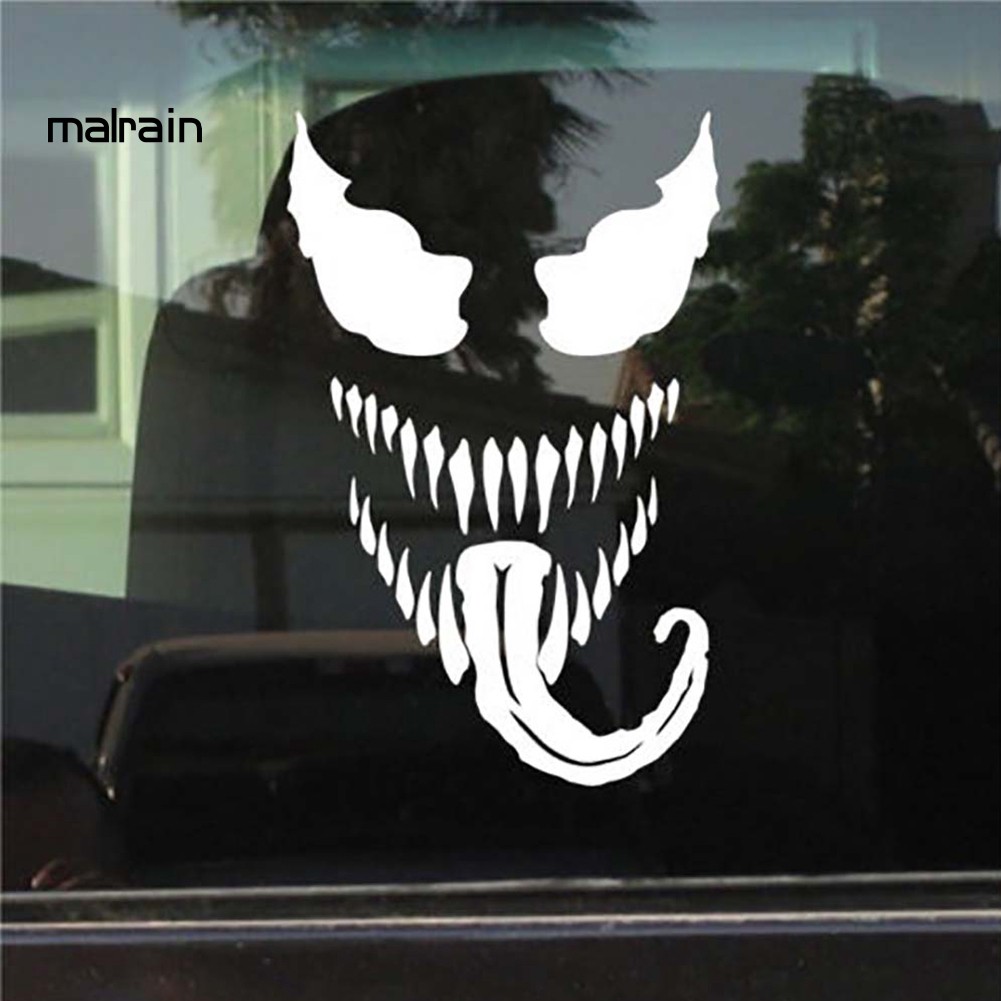 Sticker Dán In Họa Tiết Venom Sáng Tạo Cho Xe Ô-Tô