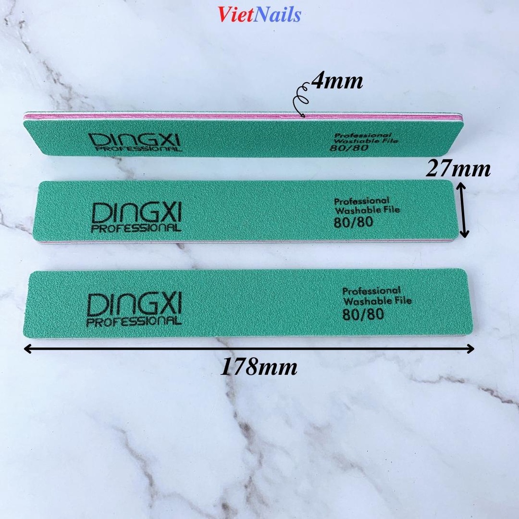 Dũa Móng Tay Dingxi Nhám Da Bò Xanh Bền Gấp Bốn Lần Dũa Nhám Da Bò Thường
