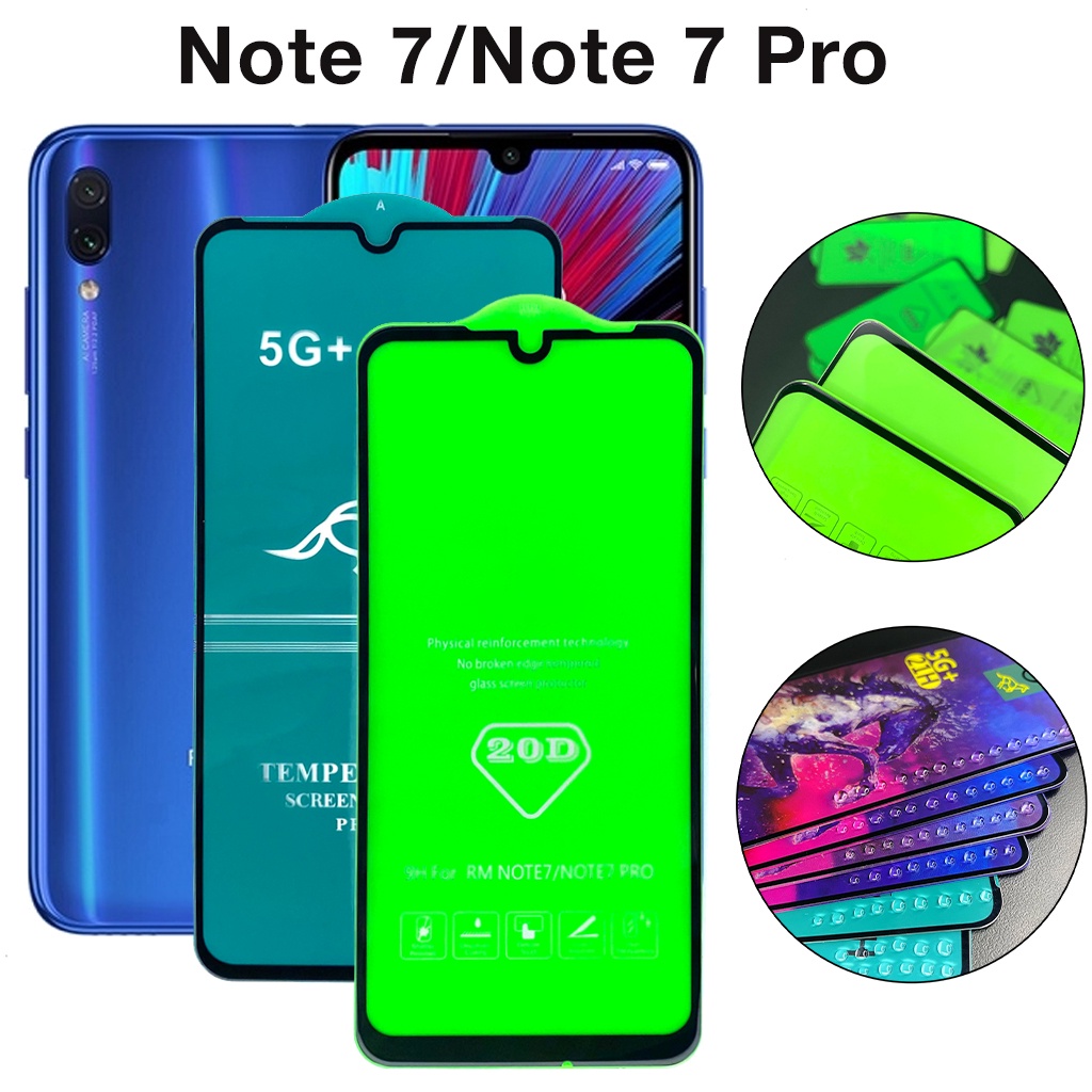 Kính Cường Lực Xiaomi Redmi Note 7 Note 7 Pro Full Màn trong suốt cảm ứng mượt tặng kèm khăn lau màn hình