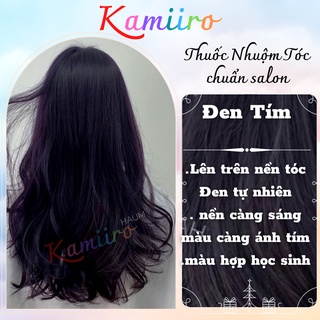 [ KHÔNG TẨY ] ( MUA 1 TẶNG 1 ) Thuốc nhuộm tóc ĐEN TÍM
