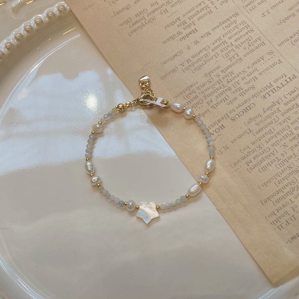 Vòng Tay NT Nước Ngọt Phối Đá Tone Pastel