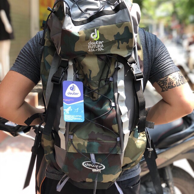 [Giảm giá 3 ngày] Balo phượt Deuter Futura 45L +10 L, đi leo núi dã ngoại, hiking trecking and touring