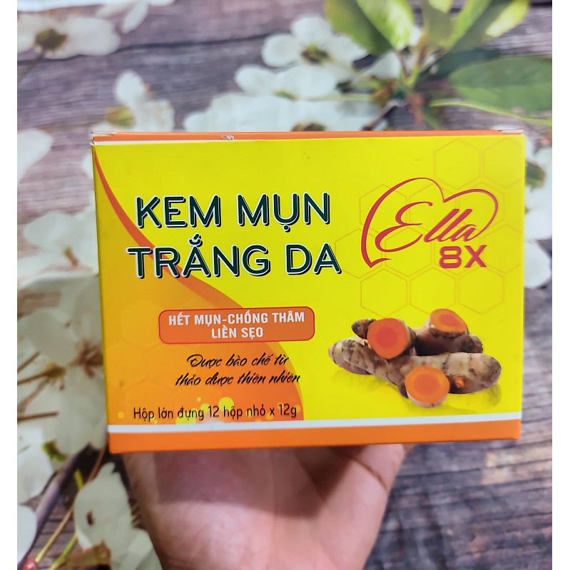 Hộp 12 tuýp mụn mờ sẹo Ella 8x