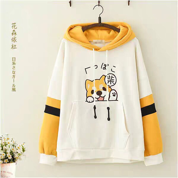 [ giá sập sàn ] Áo Hoodie Phối Màu Cực kute, chống nằng, giữ ấm cơ thể, chất vải dày dặn