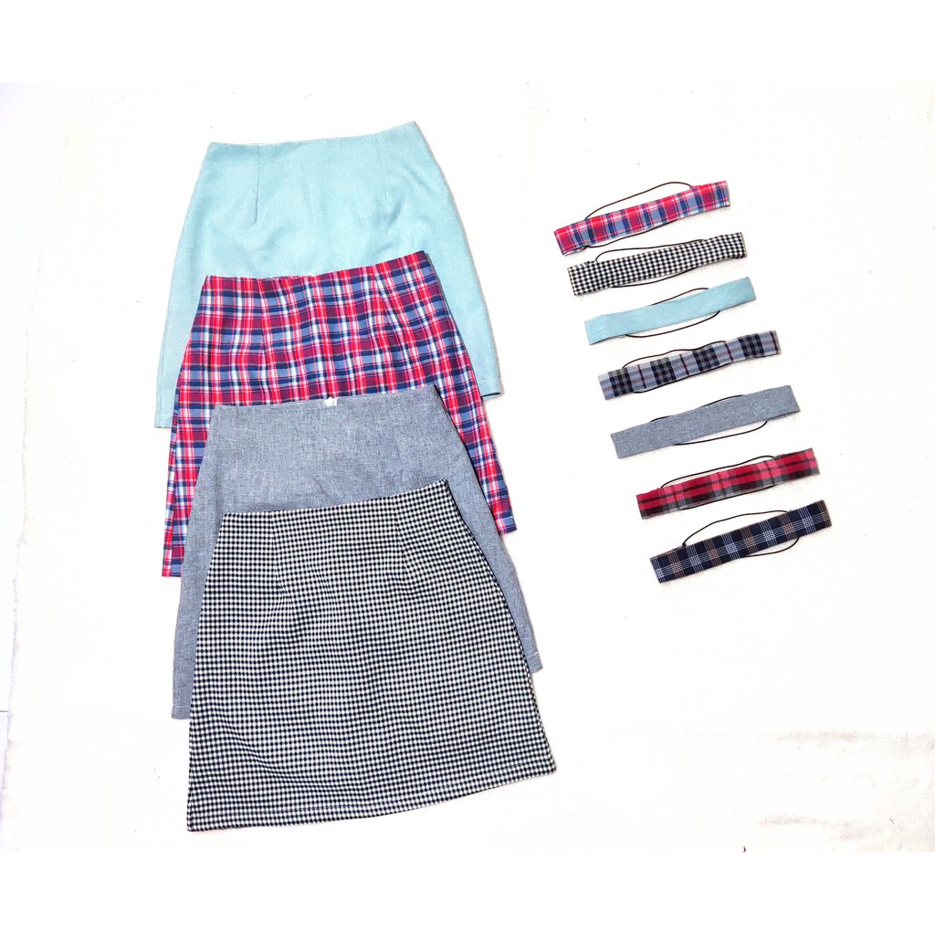 Chân váy chữ A lưng cao (tặng kèm turban) | BigBuy360 - bigbuy360.vn