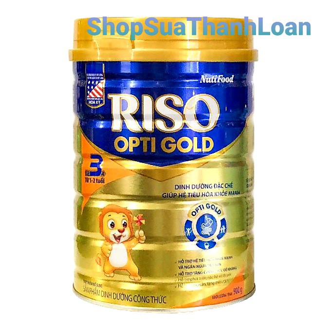 [HSD T3-2024] Sữa bột Riso Opti Gold 3 (850g)