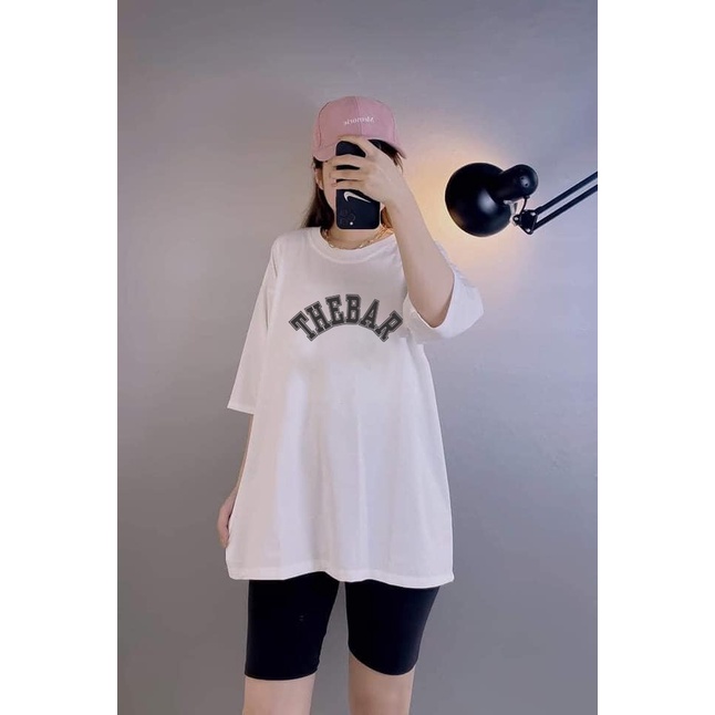 Áo Thun 3158 THEBAR Áo Phông Trơn 3158 Form Rộng Tay Lỡ Dáng Oversize Nam Nữ Chất Vải Dày Dặn Mặc Mát Mẻ