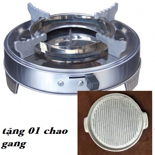 Bếp cồn tặng kèm chảo gang