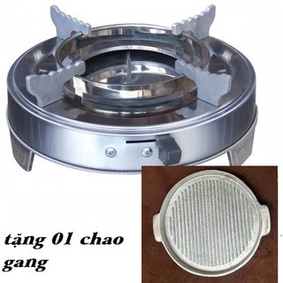 Bếp cồn tặng kèm chảo gang