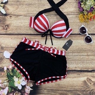 Bikini 2 mảnh sọc đỏ to đẹp nhất