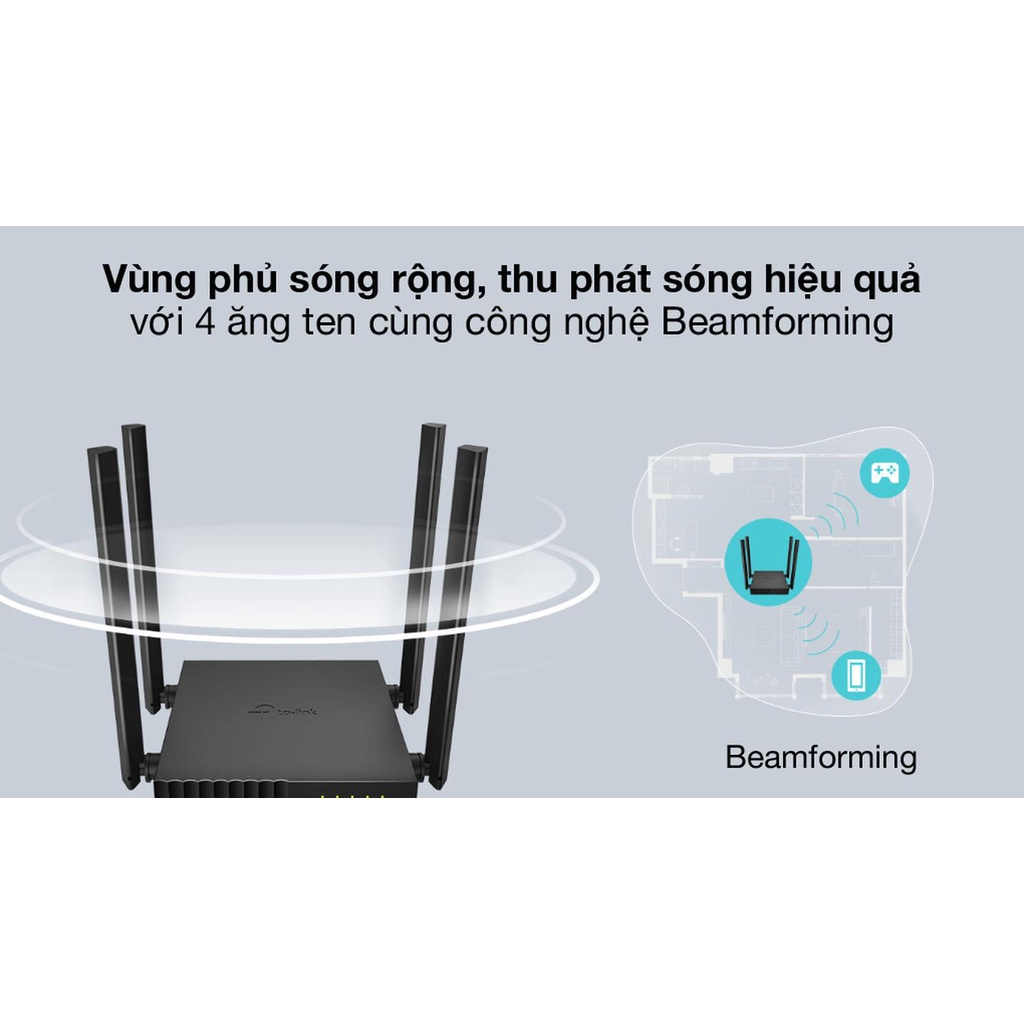 Bộ Phát Wifi TP-Link Archer C54 Băng Tần Kép Chuẩn AC 1200Mbps - TRANGIATELECOM