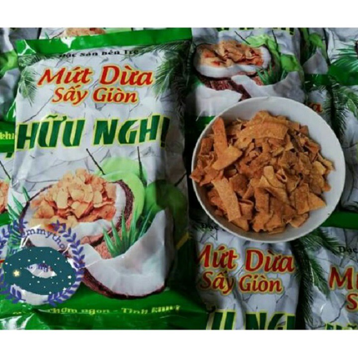 [300g] Mứt Dừa Sấy Khô Giòn Hữu Nghị | Maxifood