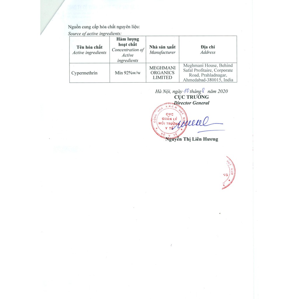 Thuốc diệt muỗi phun bên ngoài SECSAIGON 10EC 450ml: cà phê sân vườn, kho bãi, bụi rậm....