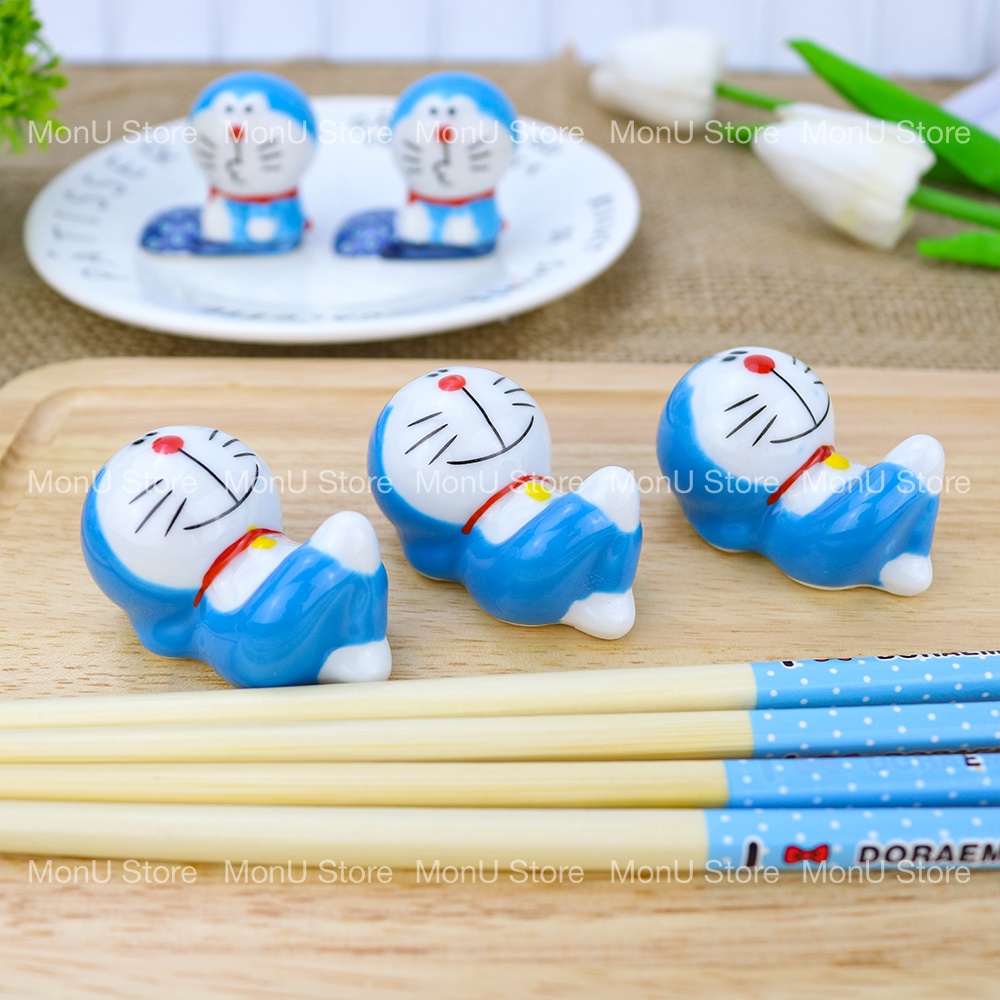 Gác đũa sứ cao cấp hình Doraemon dễ thương cute TooYoo BK00281