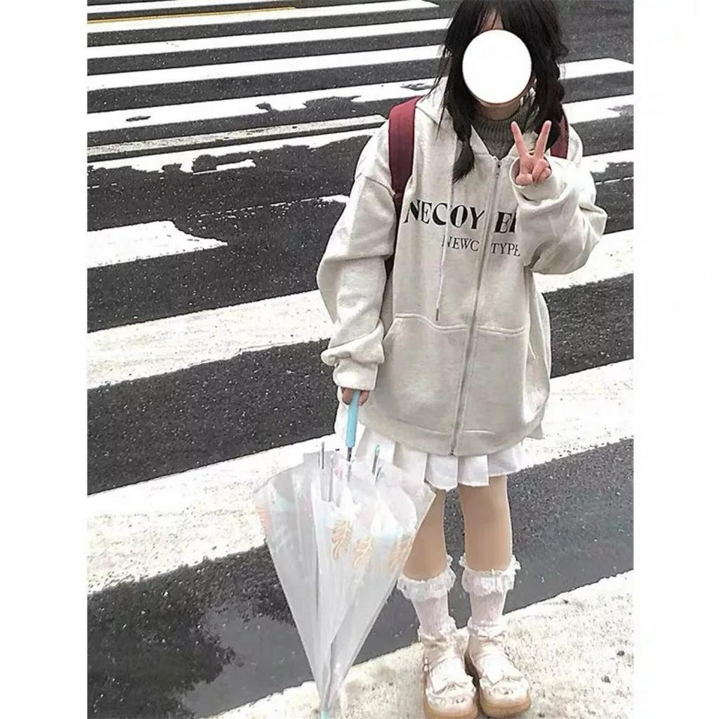 Áo KHOÁC Hoodie AN BIỂN NHẠT ANESTHESIA và Ulzzang Unisex (Dây kéo TRẮNG)
