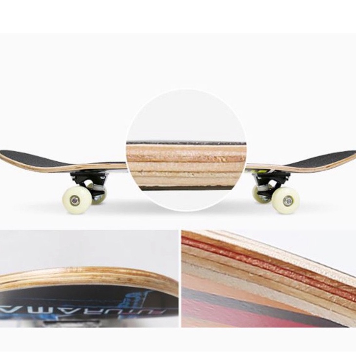 Ván Trượt Cougar- Skateboard MH3108-3 Chính Hãng Gỗ Ép Chịu Lực, Mặt Nhám, Tải Trọng Lên Đến 60kg