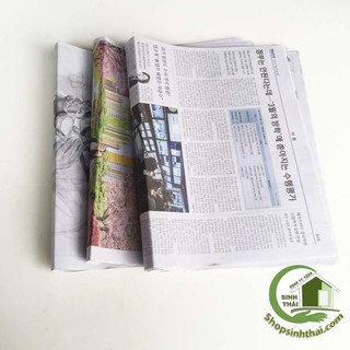 Giấy báo cũ gói hoa, gói quà, dán tường, chèn hàng, làm phụ kiện trang trí 400g