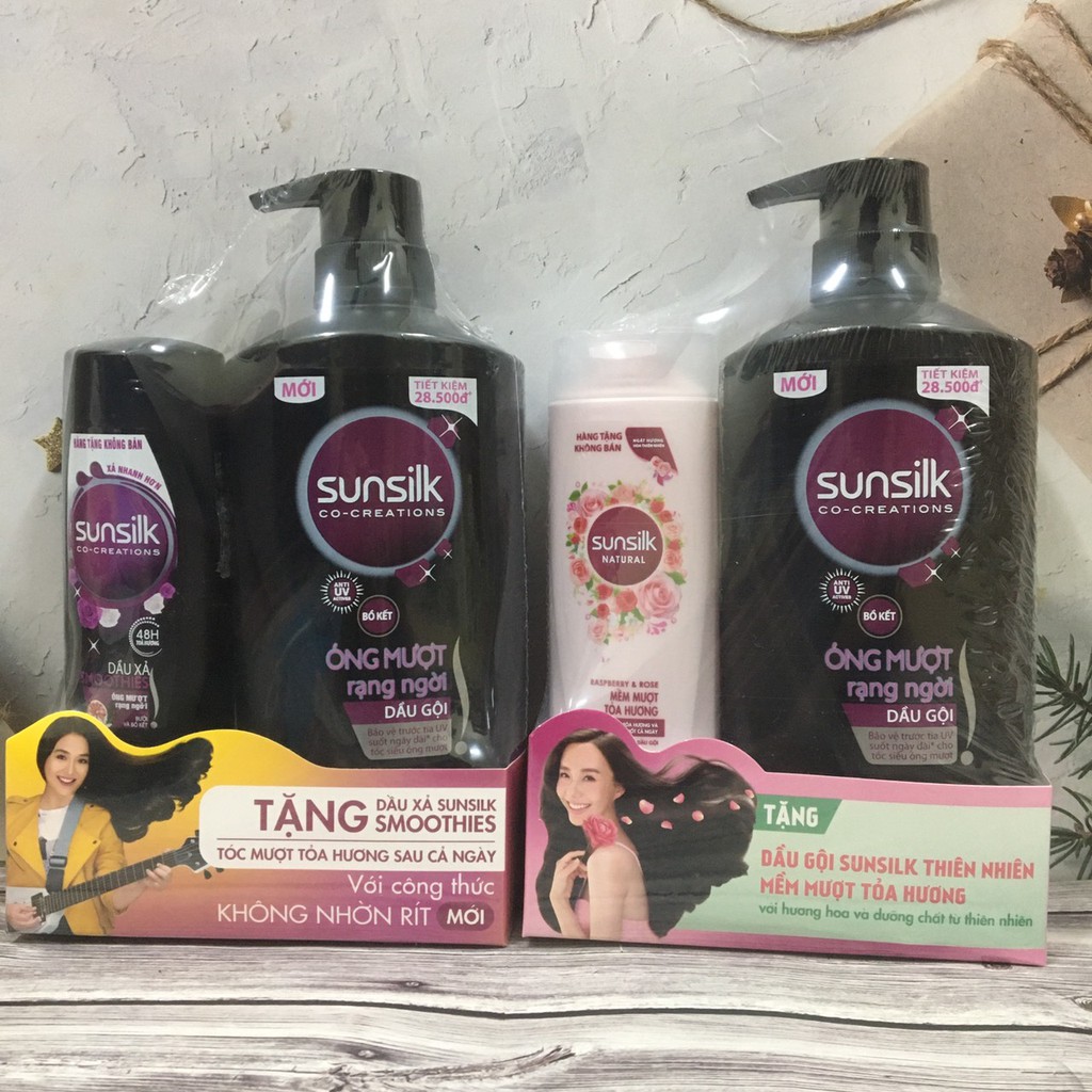 Dầu gội đầu Sunsilk  650gr 🔥 MUA 1TẶNG 1🔥 TẶNG  XẢ 140GR ÓNG MƯỢT RẠNG NGỜI | BigBuy360 - bigbuy360.vn