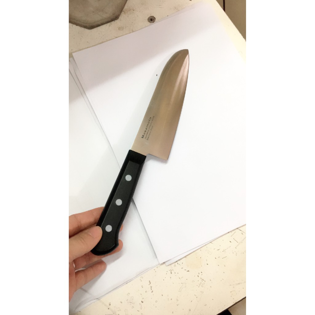 Dao Nhật Masamoto siêu sắc đa năng Santoku165 MK101