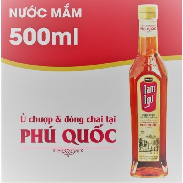Siêu mới Nước mắm chai thủy tinh Nam ngư phú quốc 500ml