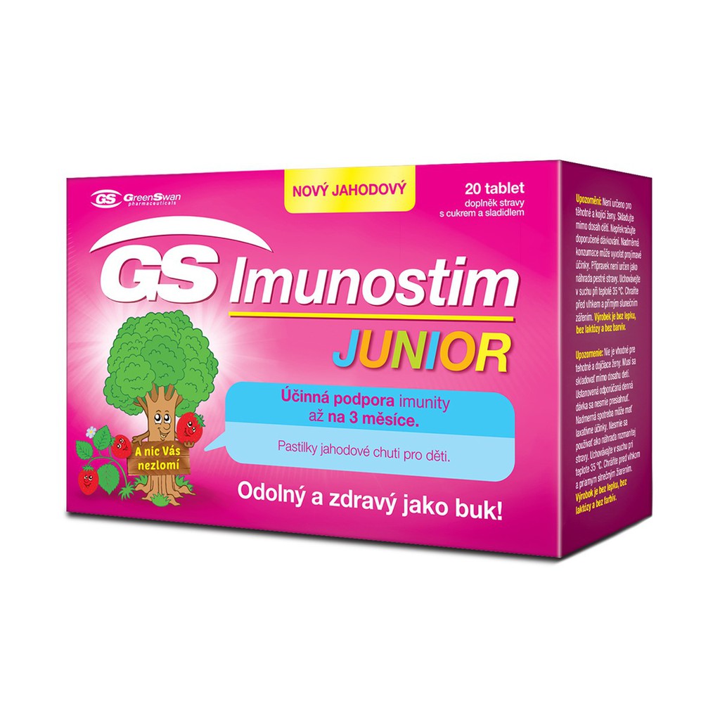 GS Imunostim Junior - Tăng cường sức khỏe đường hô hấp (Hộp 20 Viên)