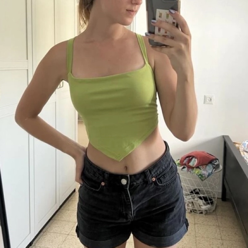 ÁO 2 DÂY ÔM CROPTOP DÂY CỘT LƯNG TRENDY BASIC PHONG CÁCH THỜI TRANG SEXY GIÁ RẺ