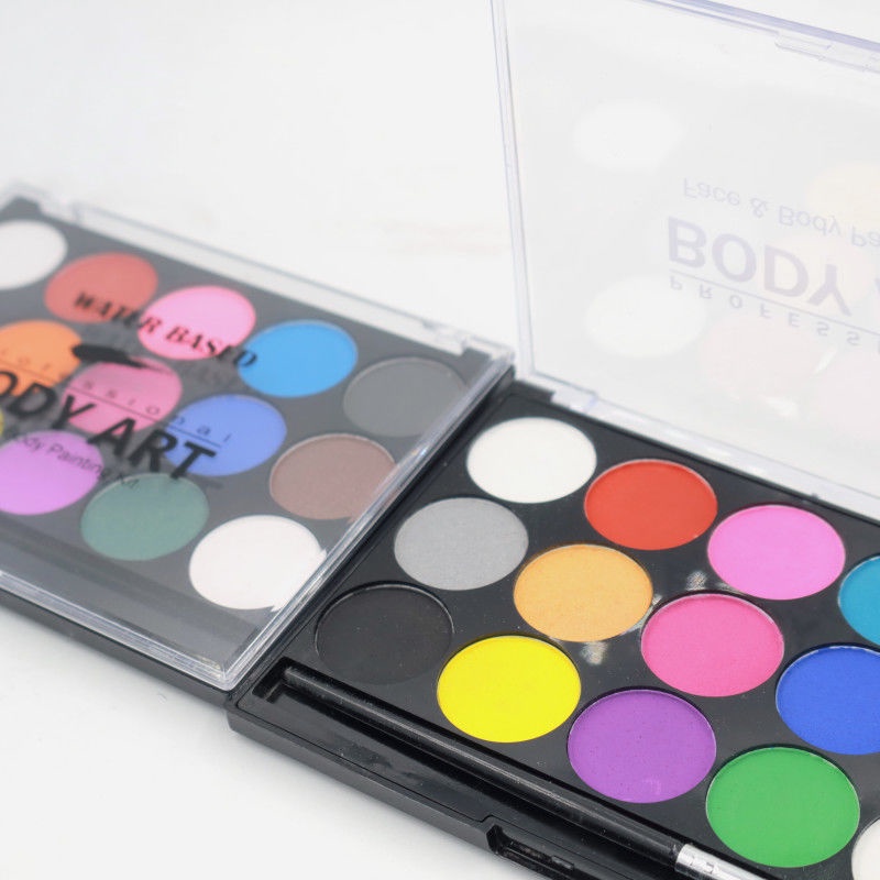 Bảng 12 màu vẽ cơ thể trang điểm hóa trang Halloween ấn tượng 。shidi.my10.6 | BigBuy360 - bigbuy360.vn