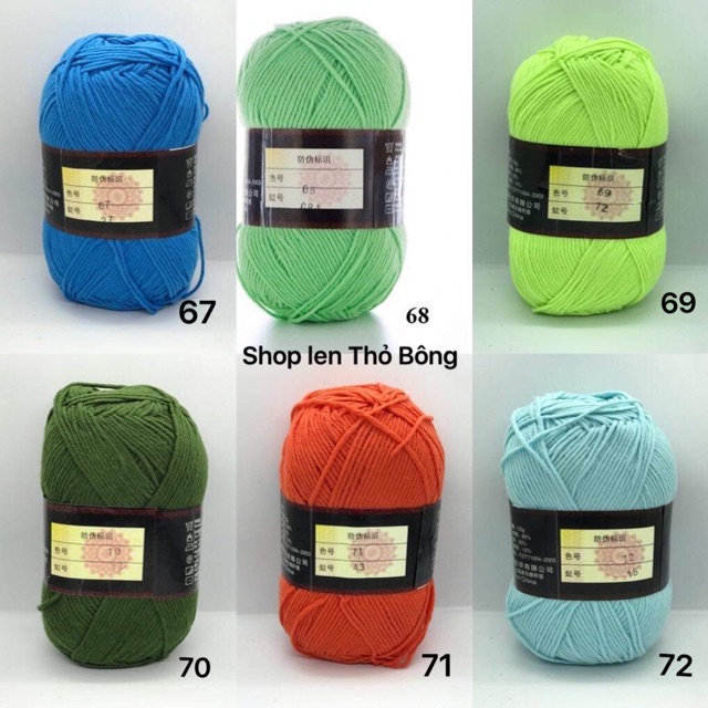 Len milk cotton loại 1