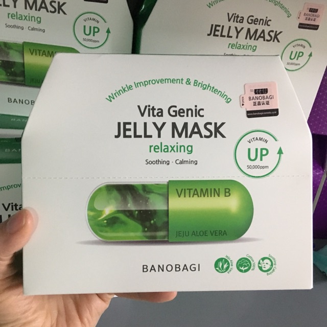 Mặt Nạ Vita Geic Jelly Mask BANOBAGI Vitamin A B C E Cấp ẩm, Dưỡng trắng, Collagen