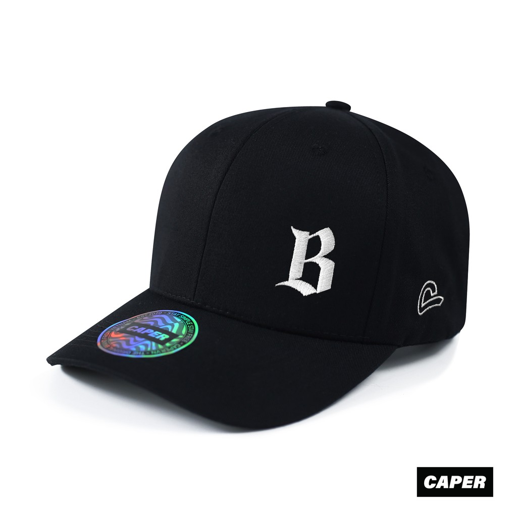 Mũ nón BallCap Caper đen B logo nhiều màu