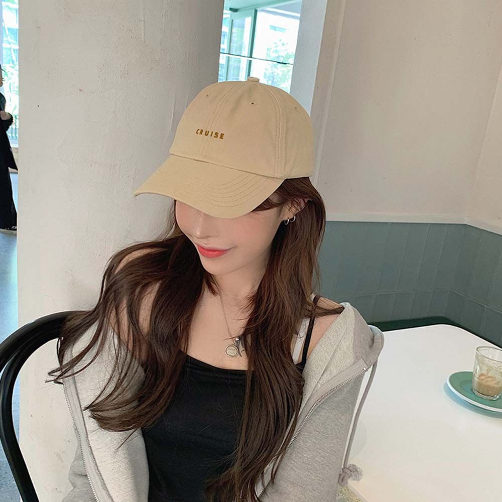 Mũ lưỡi trai thêu họa tiết chữ phong cách Hip Hop Hàn Quốc sành điệu