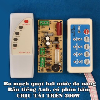 Bo mạch đa năng quạt hơi nước chịu tải 200w