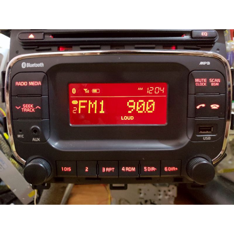 Đầu cd bluetooth aux usb mp3 tháo xe KIA.