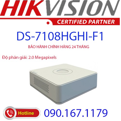 Đầu ghi hình HD-TVI 8 kênh TURBO 3.0 HIKVISION DS-7108HGHI-F1/N(S)