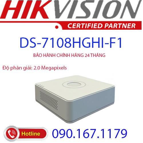 đầu Ghi Hinh Hd Tvi 8 Kenh Turbo 3 0 Hikvision Ds 7108hghi F1 N S Shopee Việt Nam