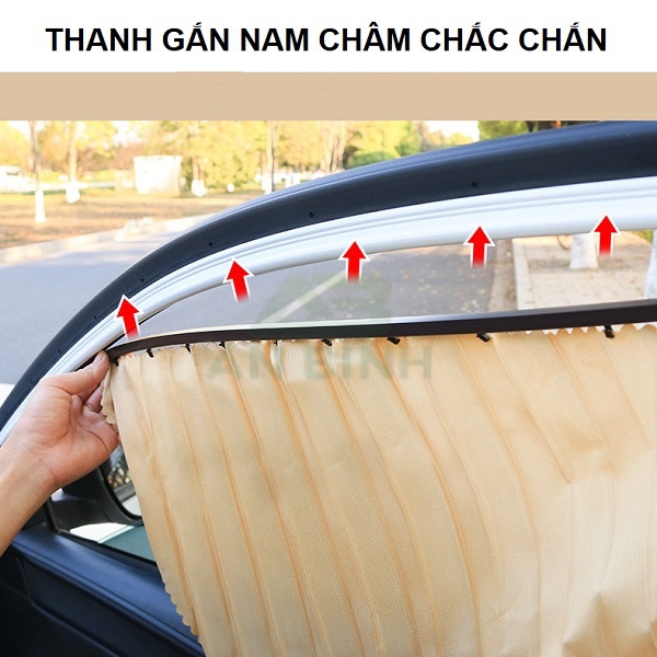 Bộ 4 Rèm Che Nắng Xe Ô Tô Chất Liệu Vải Cao Cấp, Gắn Nam Châm Thông Minh | BigBuy360 - bigbuy360.vn